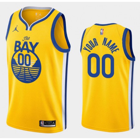 Män Golden State Warriors Tröja Benutzerdefinierte 2020-2021 Jordan Brand Statement Edition Swingman